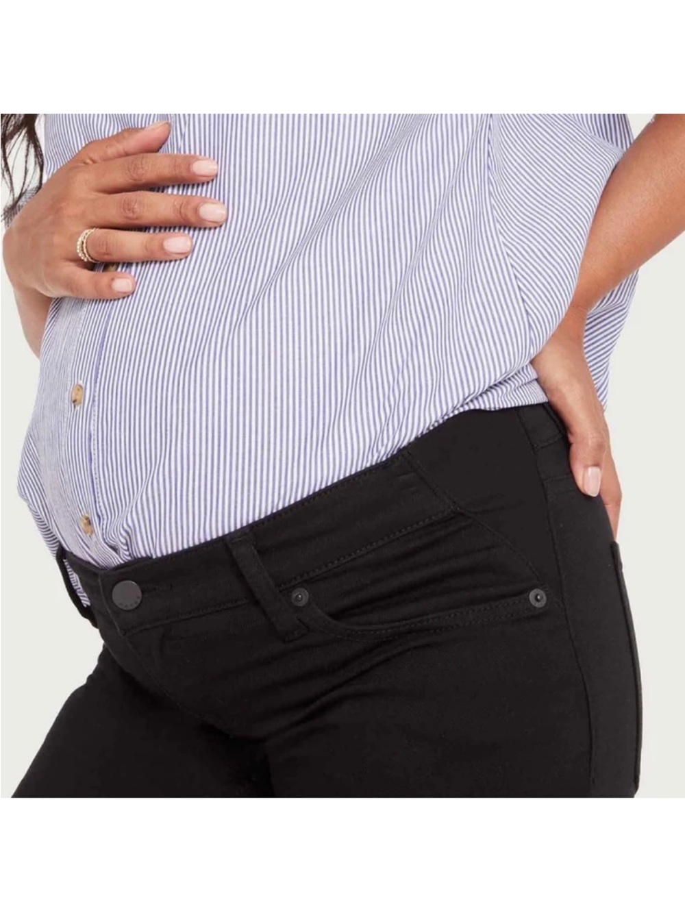 Hatch Black Under The Belly The Slim Maternity Jean Size 26 NWT - Picture 3 of 9